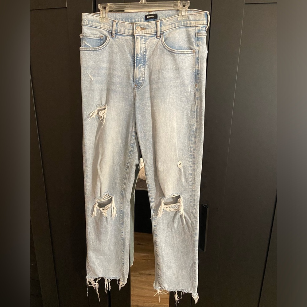 Express high rise straight jeans size 10R